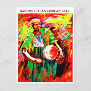 CARTE POSTALE LE MÉDICATEUR MAN 2, DANSER À UN BATTRE AFRICAIN