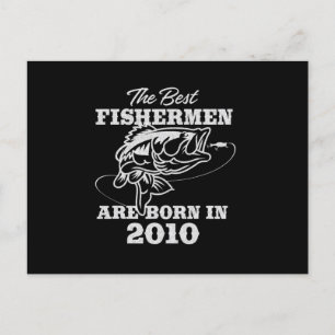 Carte Postale Le meilleur cadeau d'anniversaire pour Pêcheur des