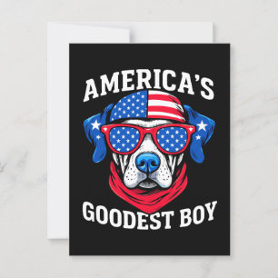 Carte Postale Le meilleur chien des États-Unis