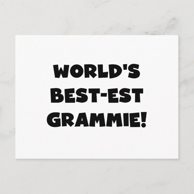 Carte Postale Le Meilleur-est cadeaux noirs ou blancs de Grammie (Devant)