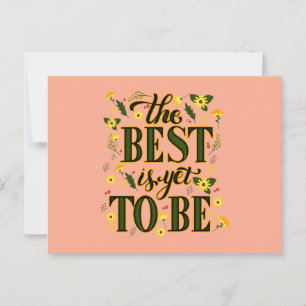 Carte Postale Le meilleur est encore à venir Motivation Inspirat