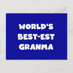 Carte Postale Le meilleur Granma noir et blanc du monde