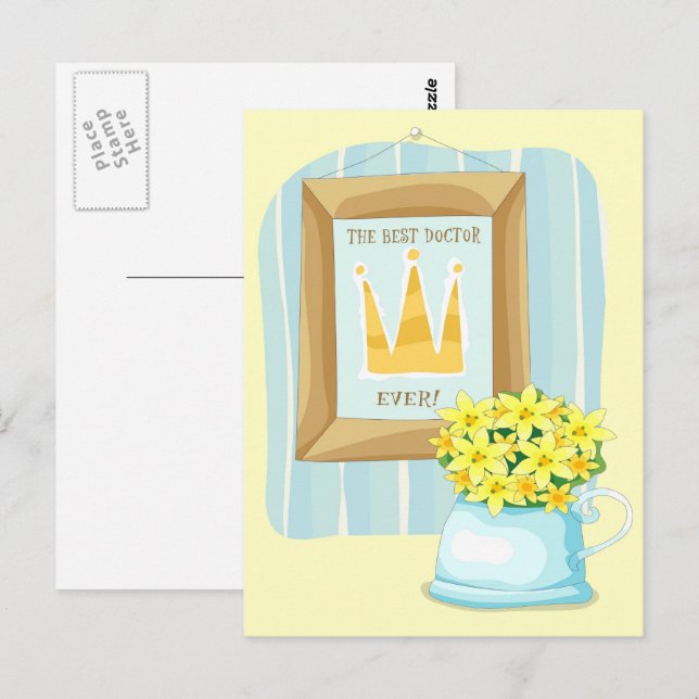Carte Postale Le meilleur médecin qui soit  (Devant / Derrière)