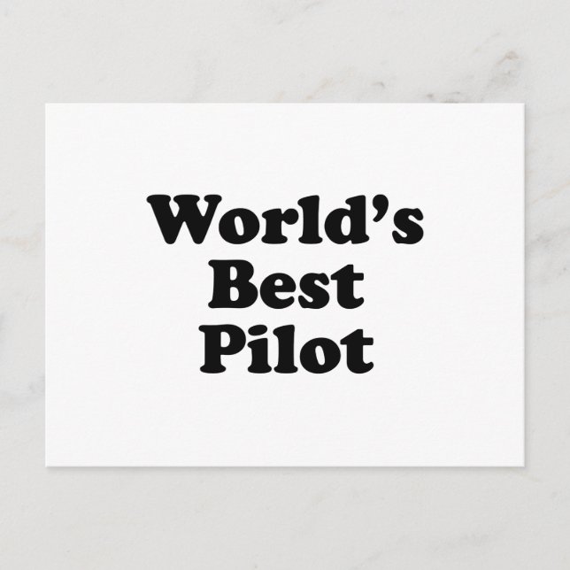Carte Postale Le meilleur pilote du monde (Devant)