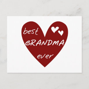 Carte Postale Le meilleurs T-shirts et cadeaux de grand-maman de