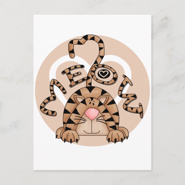 Carte Postale Le miaou de chat (Devant)