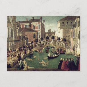 Carte Postale Le miracle de la Croix sur le pont San Lorenzo