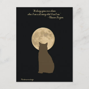 Carte Postale Le monde extraordinaire des chats : chat regardant