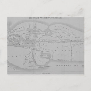Carte Postale Le monde selon Strabo