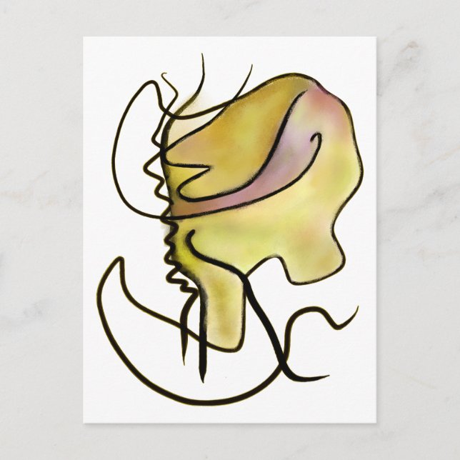 Carte Postale Le Monstre De Ligne (Devant)