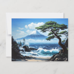 Carte Postale Le Mont Fuji Japon Vue Océan Tableau