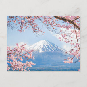 Carte Postale Le mont Fuji   Lac Kawaguchiko   Printemps Au Japo