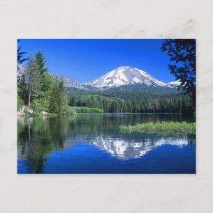 Carte Postale Le mont Lassen s'élève au-dessus du lac Manzanita