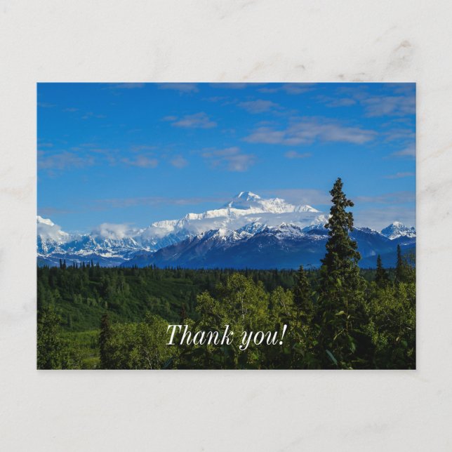 Carte Postale Le mont McKinley en Alaska (Devant)