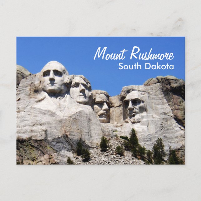 Carte Postale Le mont Rushmore le Dakota du Sud (Devant)