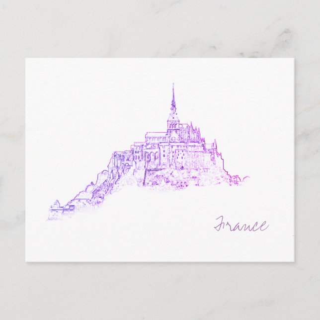 Carte Postale Le Mont Saint Michel Architecture France (Devant)