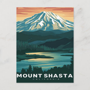 Carte Postale Le mont Shasta Californie
