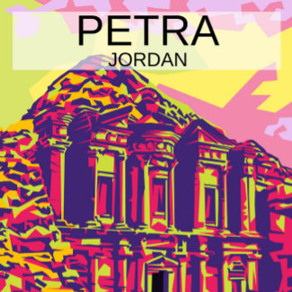 Carte Postale Le monument de Petra en Jordanie