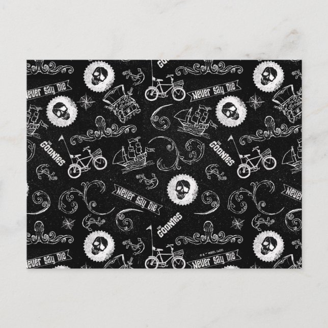 Carte Postale Le Motif des icônes de Goonies (Devant)