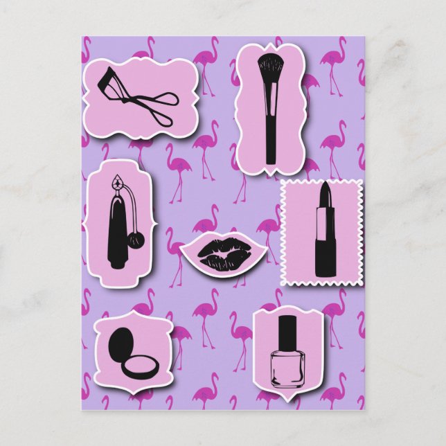 Carte Postale Le Motif du logo cosmétique (Devant)