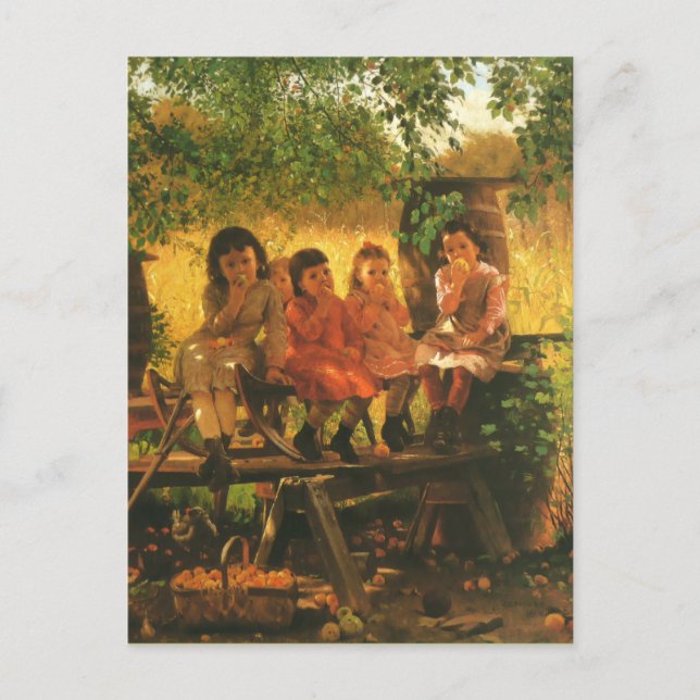 Carte Postale Le moulin à cidre 1880 (Devant)