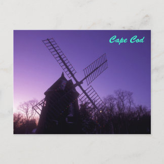 Carte Postale Le moulin à vent Cape Cod à Twilight