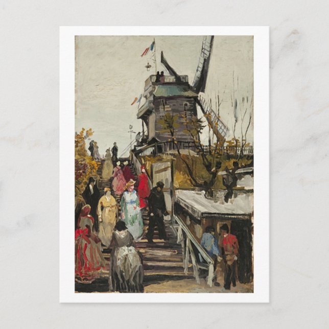 Carte Postale Le Moulin de Blute-Fin, Vincent van Gogh (Devant)
