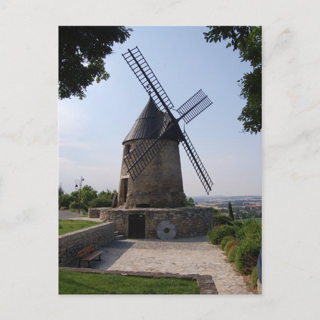 Carte Postale Le Moulin de Cugarel, Castelnaudary (Devant)