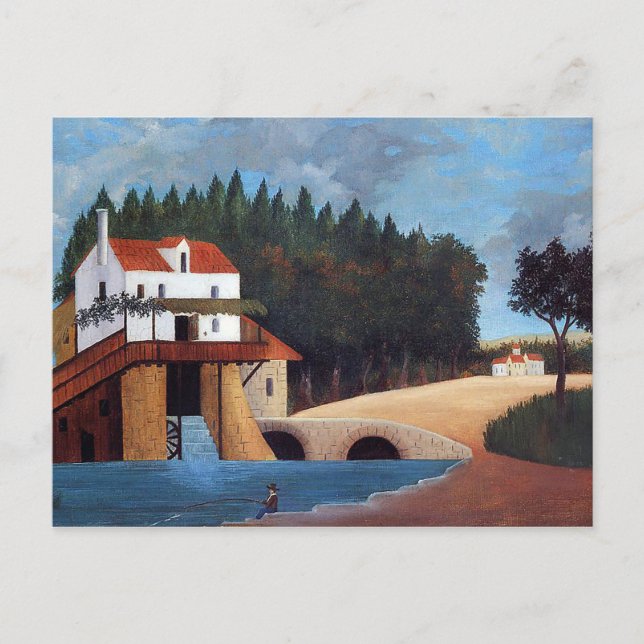 Carte Postale Le moulin d'Henri Rousseau (Devant)