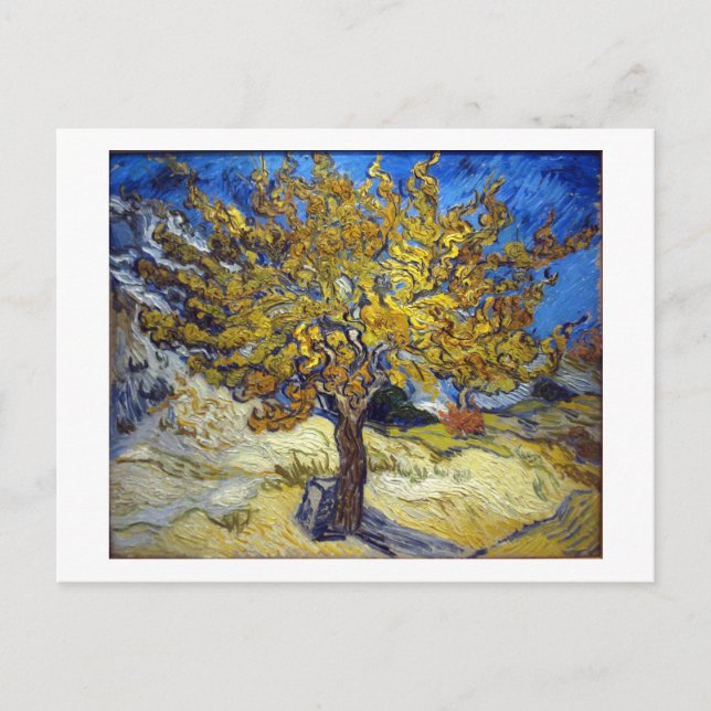 Carte Postale Le Mulberry Tree, Vincent van Gogh. Vintage (Devant)