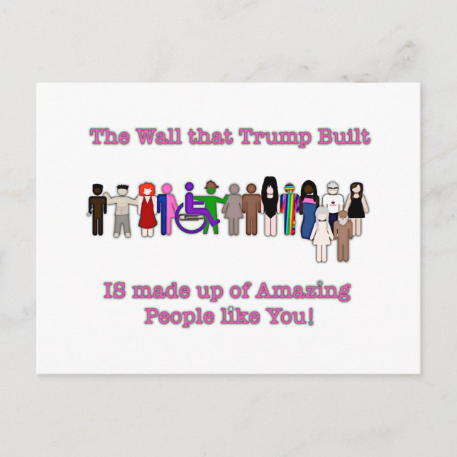 Carte Postale Le mur que Trump a construit (Devant)
