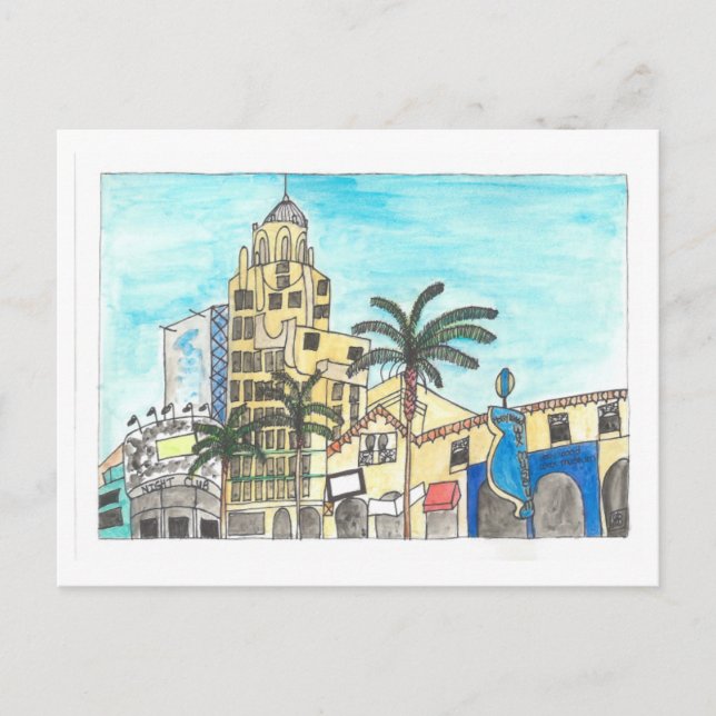 Carte Postale Le musée de cire d'Hollywood (Devant)