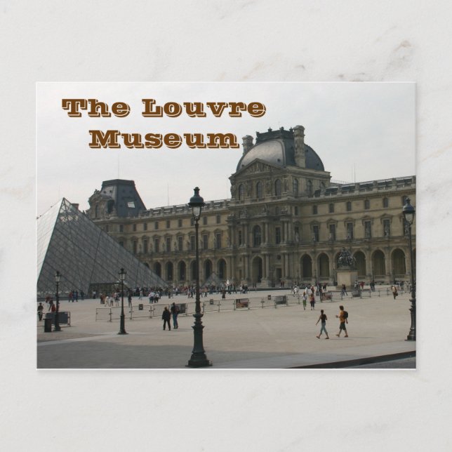 Carte Postale Le musée du Louvre à Paris (Devant)