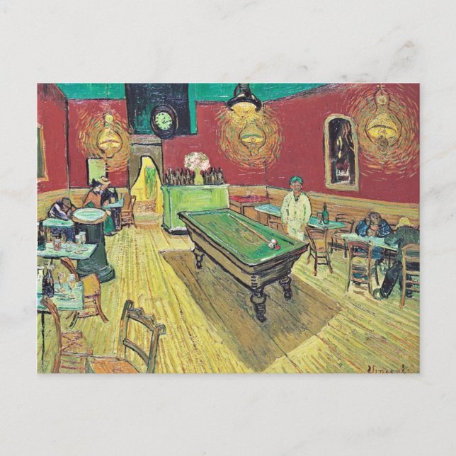 Carte Postale Le Night Café de Van Gogh (Devant)