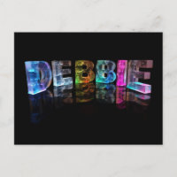 Le nom Debbie en lumières 3D (photo)