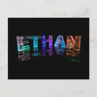 Carte Postale Le nom Ethan en lumières 3D (photo)