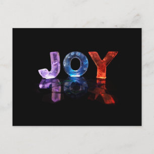 Carte Postale Le nom Joy in 3D Lights (Photographie)