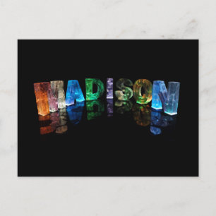 Carte Postale Le nom Madison en lumières 3D (photo)