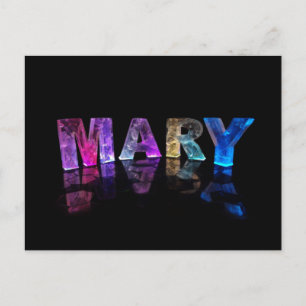 Carte Postale Le nom Marie en lumières 3D (photo)