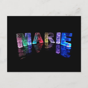 Carte Postale Le nom Marie en lumières 3D (Photogarph)