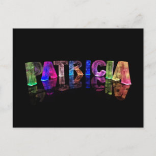 Carte Postale Le nom Patricia en lumières 3D (Photographie)