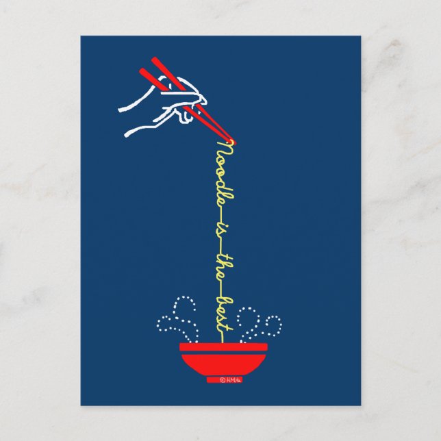 Carte Postale Le nouille est le meilleur (Devant)