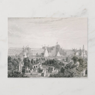 Carte Postale Le nouveau palais de cristal de Sydenham, gravé pa