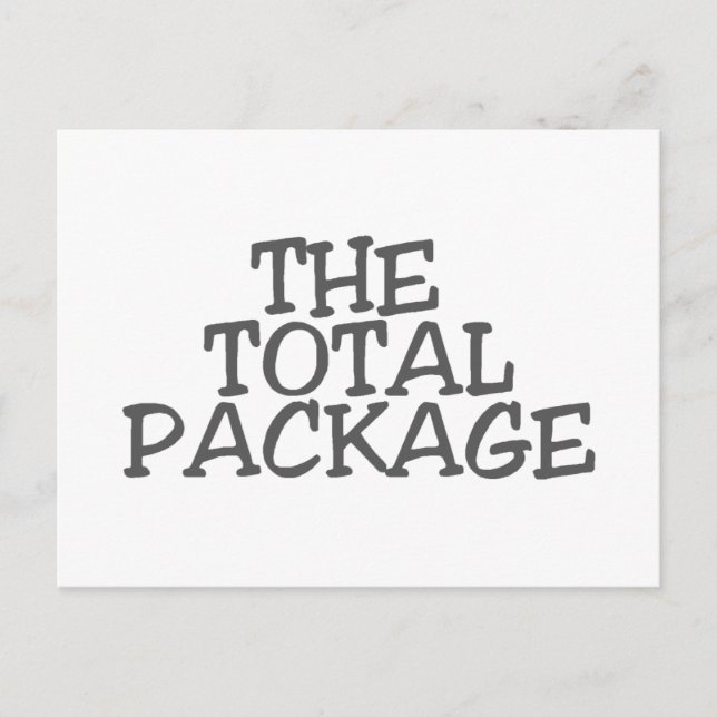 CARTE POSTALE LE PACKAGE TOTAL (Devant)