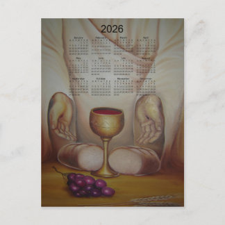 Carte Postale Le Pain de Vie : Calendrier 2026 de la Sainte Euch
