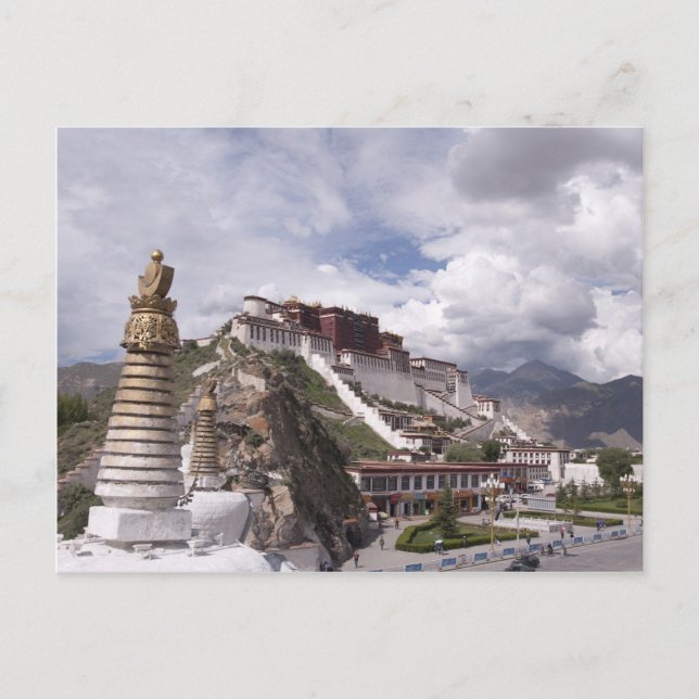 Carte Postale Le palais de Potala au Tibet (Devant)