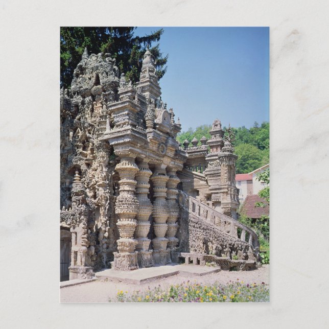 Carte Postale Le Palais Ideal, construit de 1879 à 1912 (Devant)