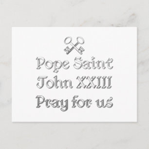 Carte Postale Le Pape Saint Jean XXIII Priez pour nous