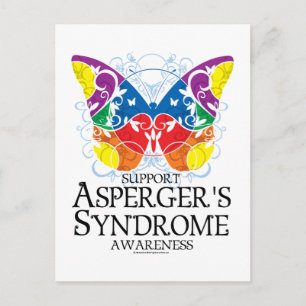 Carte Postale Le papillon du syndrome d'Asperger