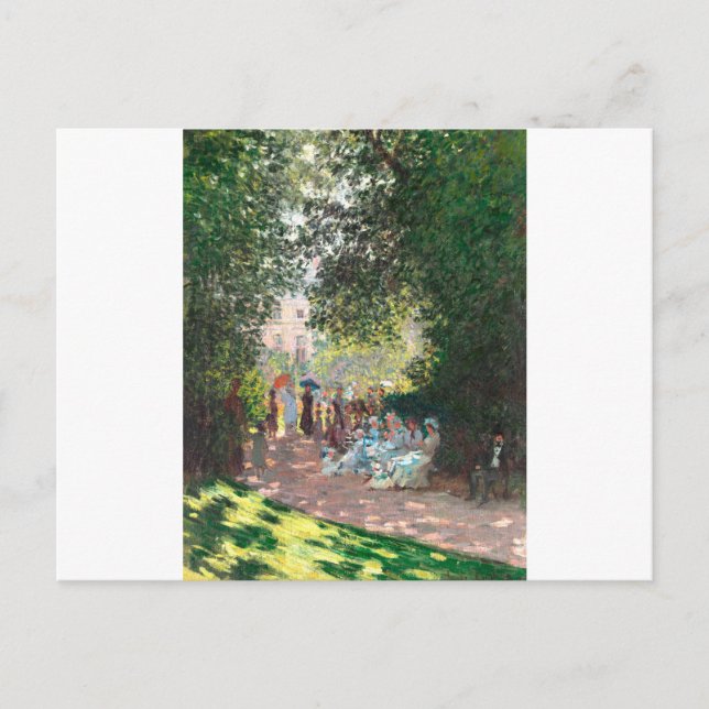 Carte Postale Le Parc Monseau par Claude Monet (Devant)